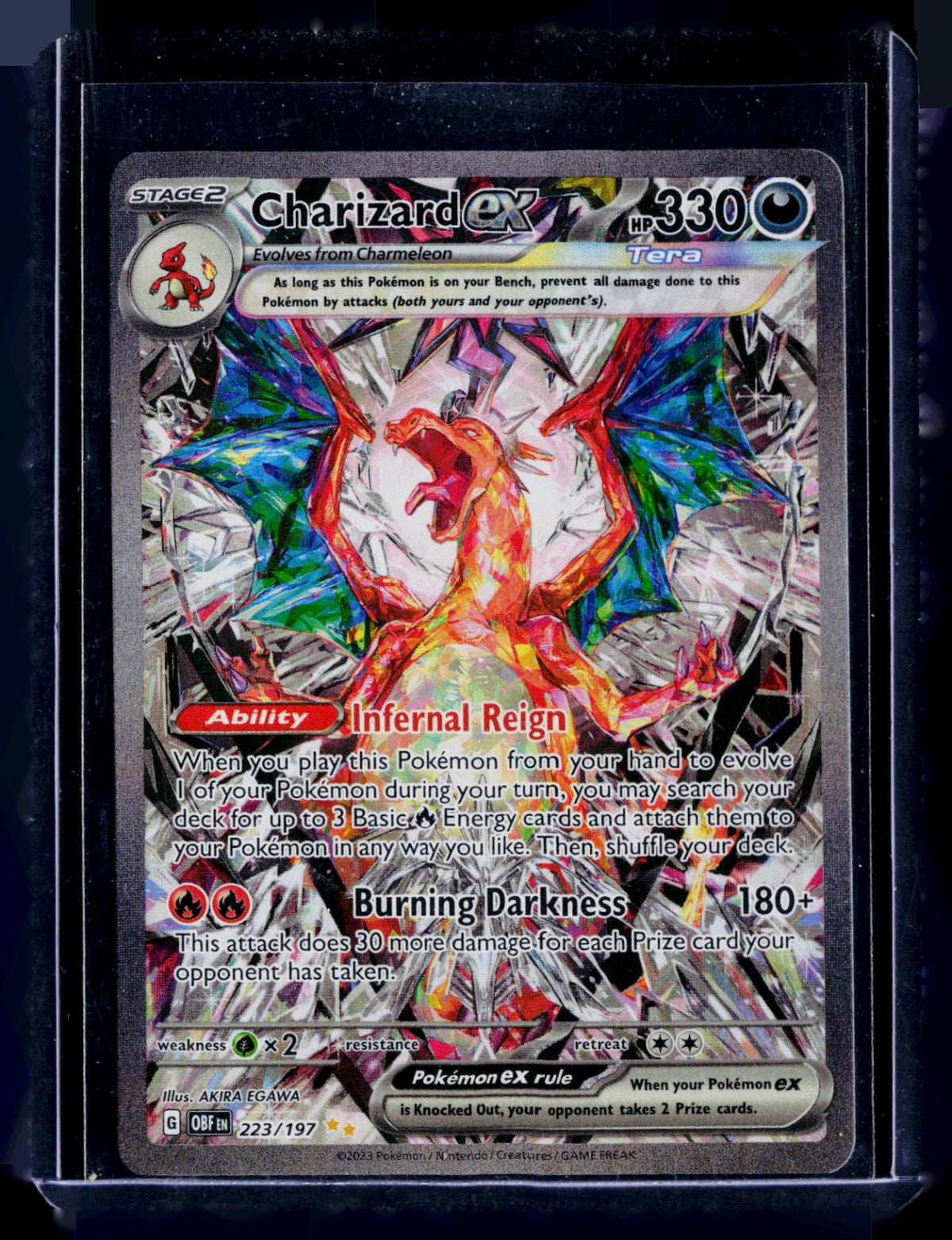 Charizard ex Holo SV03: Obsidian Flames 223/197 NM