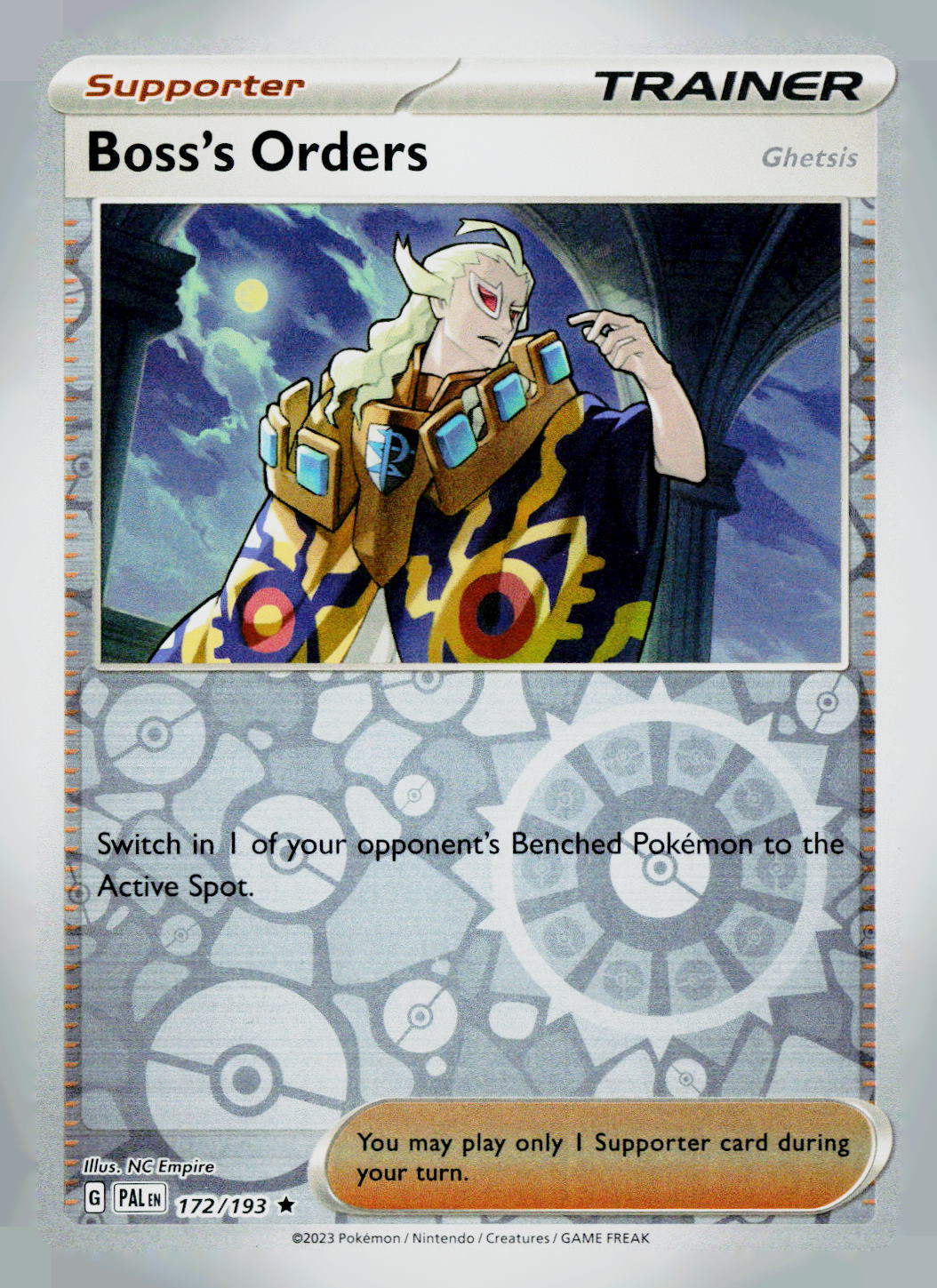 Boss's Orders PAL 172/193 Reverse Holo NM