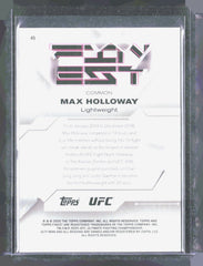 2025 Topps Finest UFC - Red/Black Vapor Refractors Max Holloway 45 /20 UFC