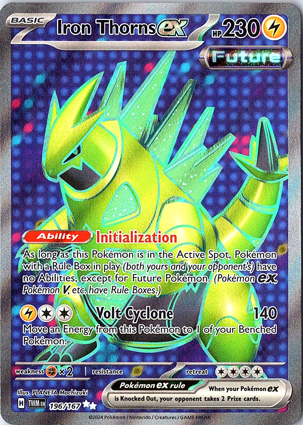 Iron Thorns ex Ultra Rare SV06: Twilight Masquerade 196/167 NM