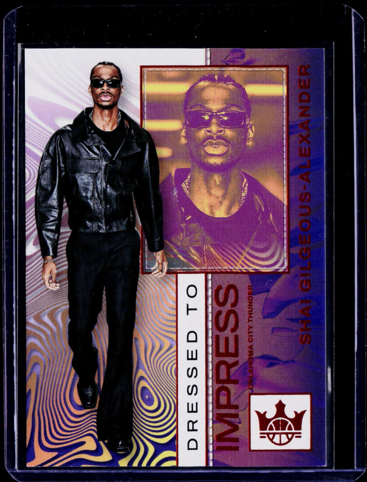 Shai Gilgeous-Alexander Panini Court Kings - Dressed to Impress Amber 1 NM
