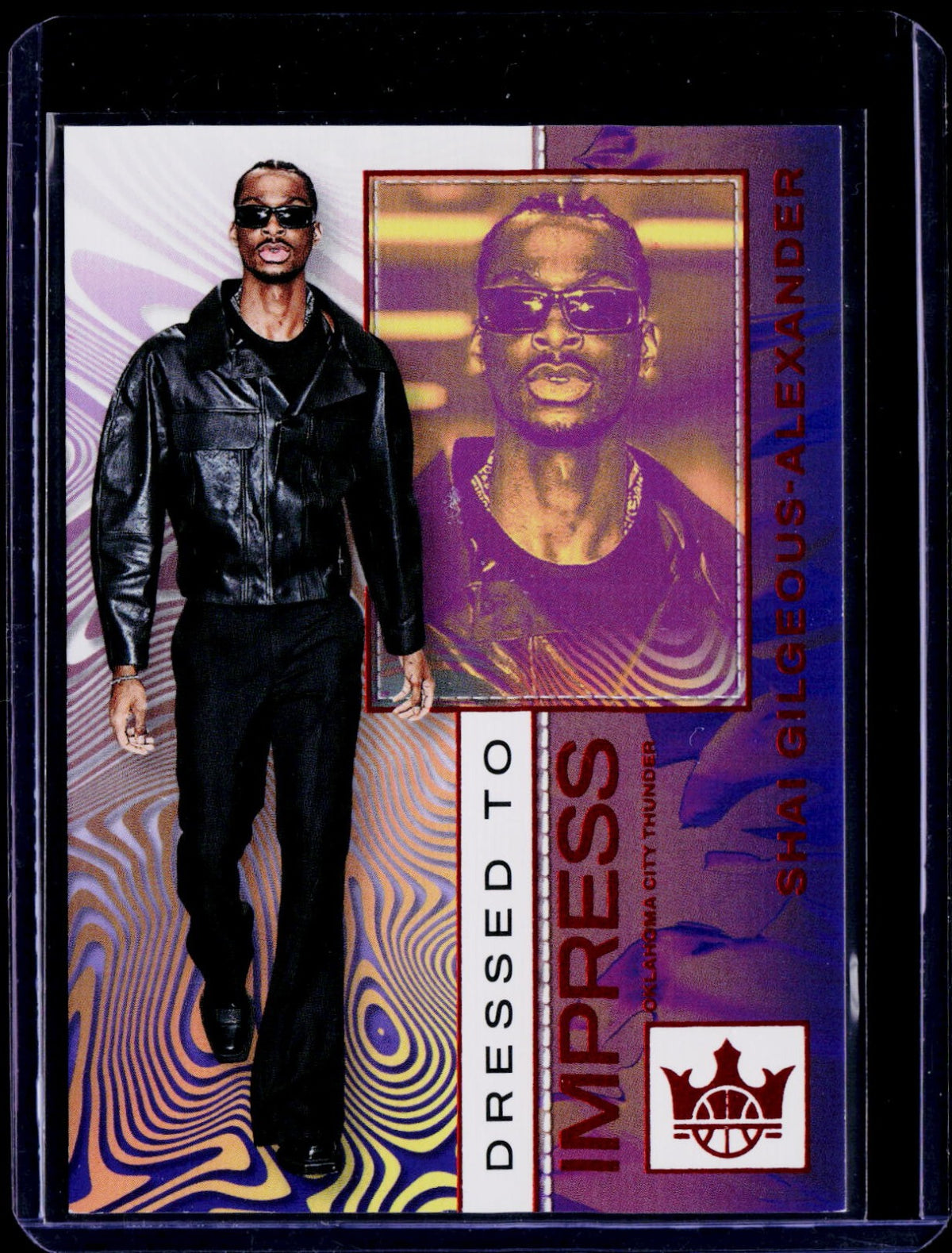 Shai Gilgeous-Alexander Panini Court Kings - Dressed to Impress Amber 1 NM