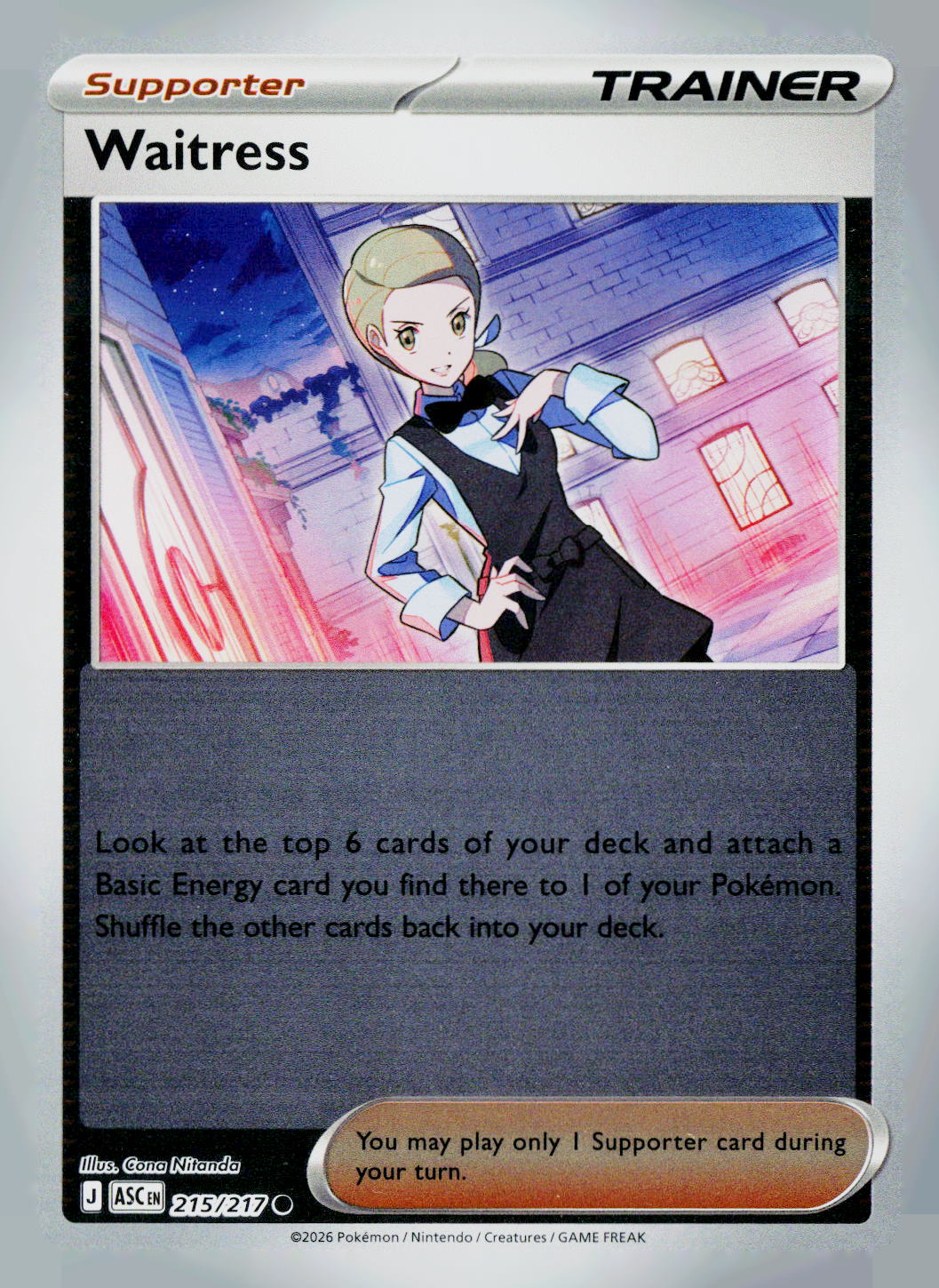 Waitress ASC 215/217 Reverse Holo NM