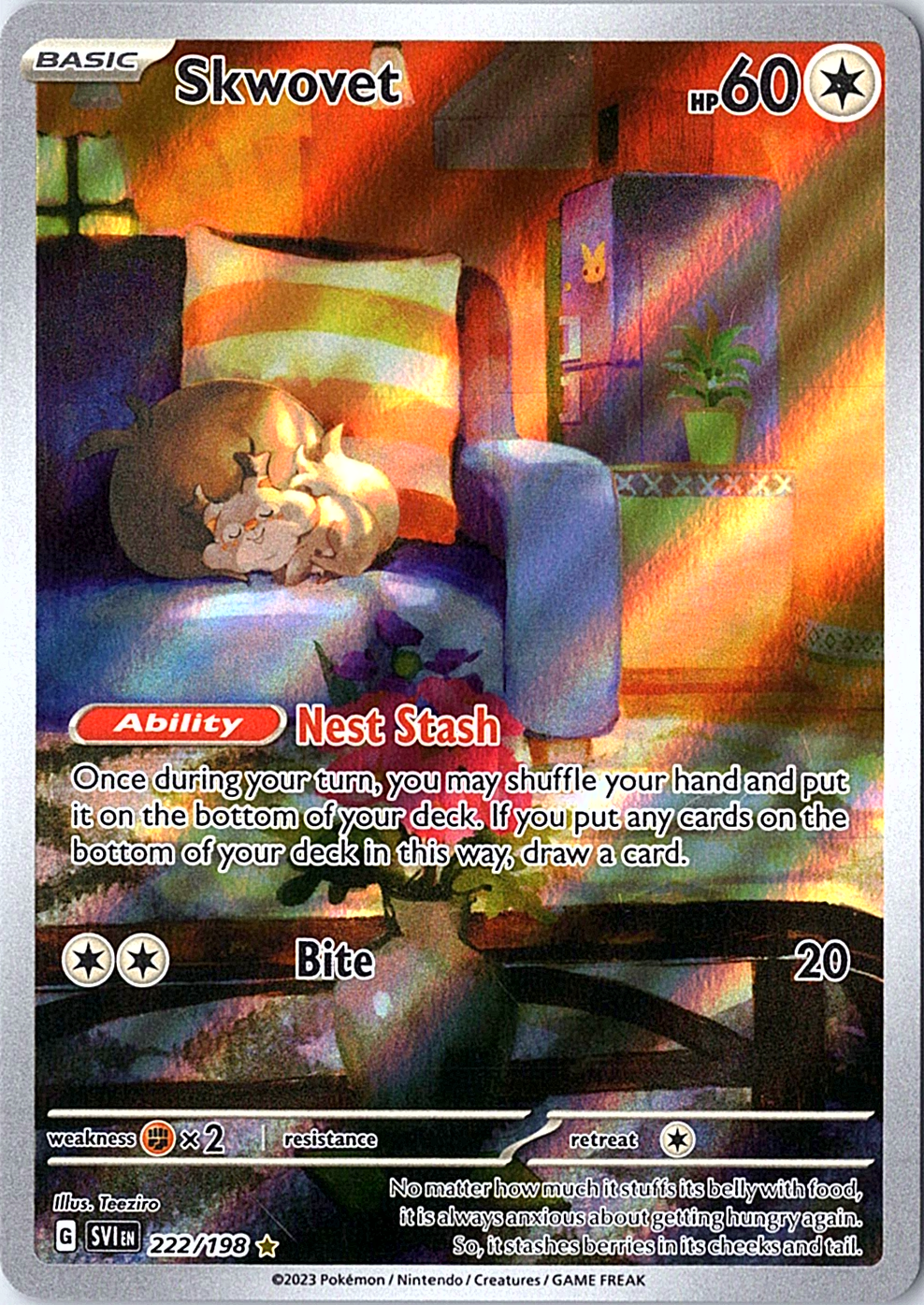Skwovet Illustration Rare SV01: Scarlet & Violet Base Set 222/198 NM