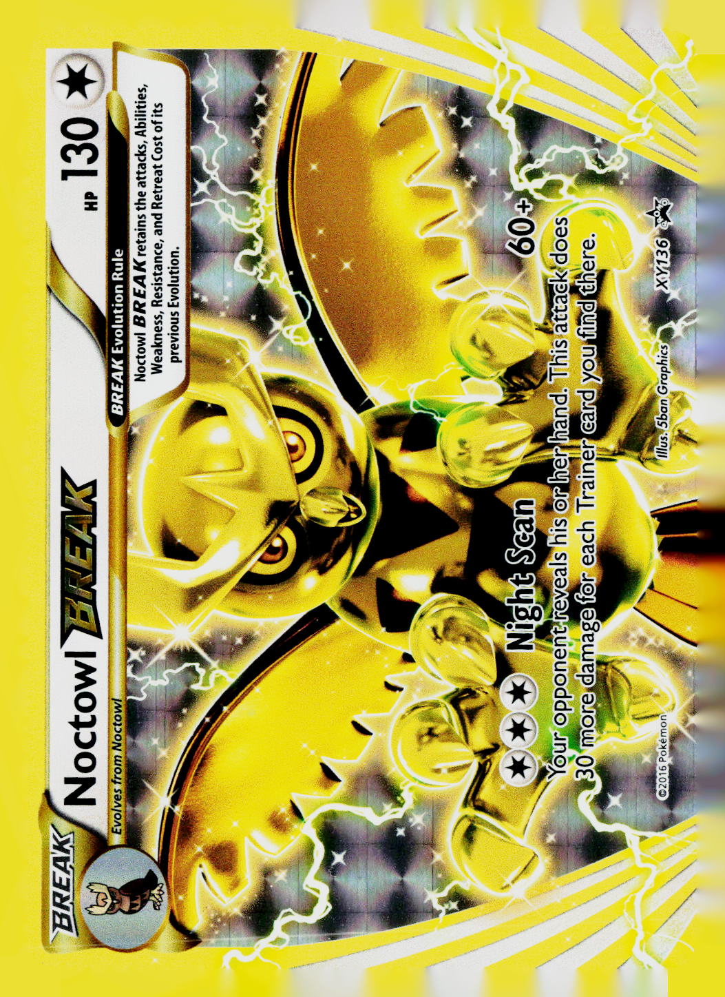 Noctowl BREAK Holo XY Promos XY136 LP