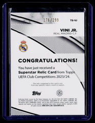 Vini Jr. Topps UEFA Club Competitions - Topps Superstar Relics Purple Foil TS-VJ