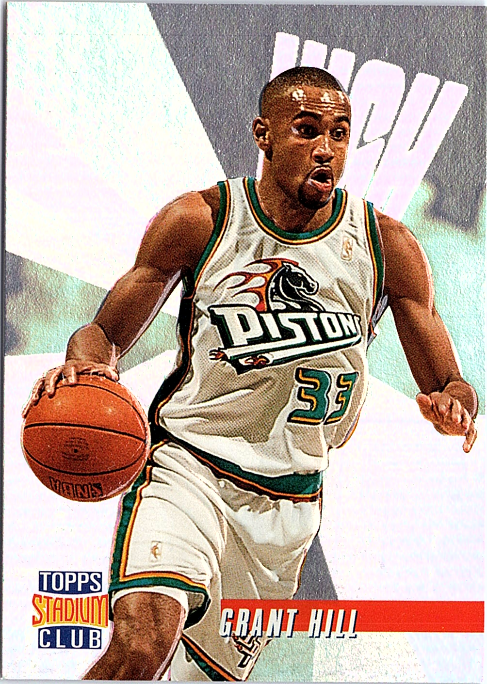 1996-97 Stadium Club - High Risers Grant Hill HR7 Basketball Detroit Pistons