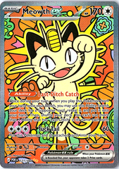 Meowth ex Special Illustration Rare ME03: Perfect Order 121/088 NM