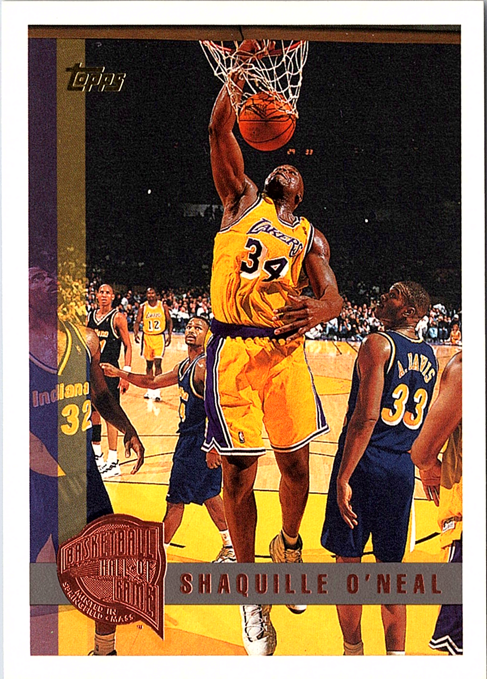 1997-98 Topps Shaquille O'Neal 109 Basketball Los Angeles Lakers