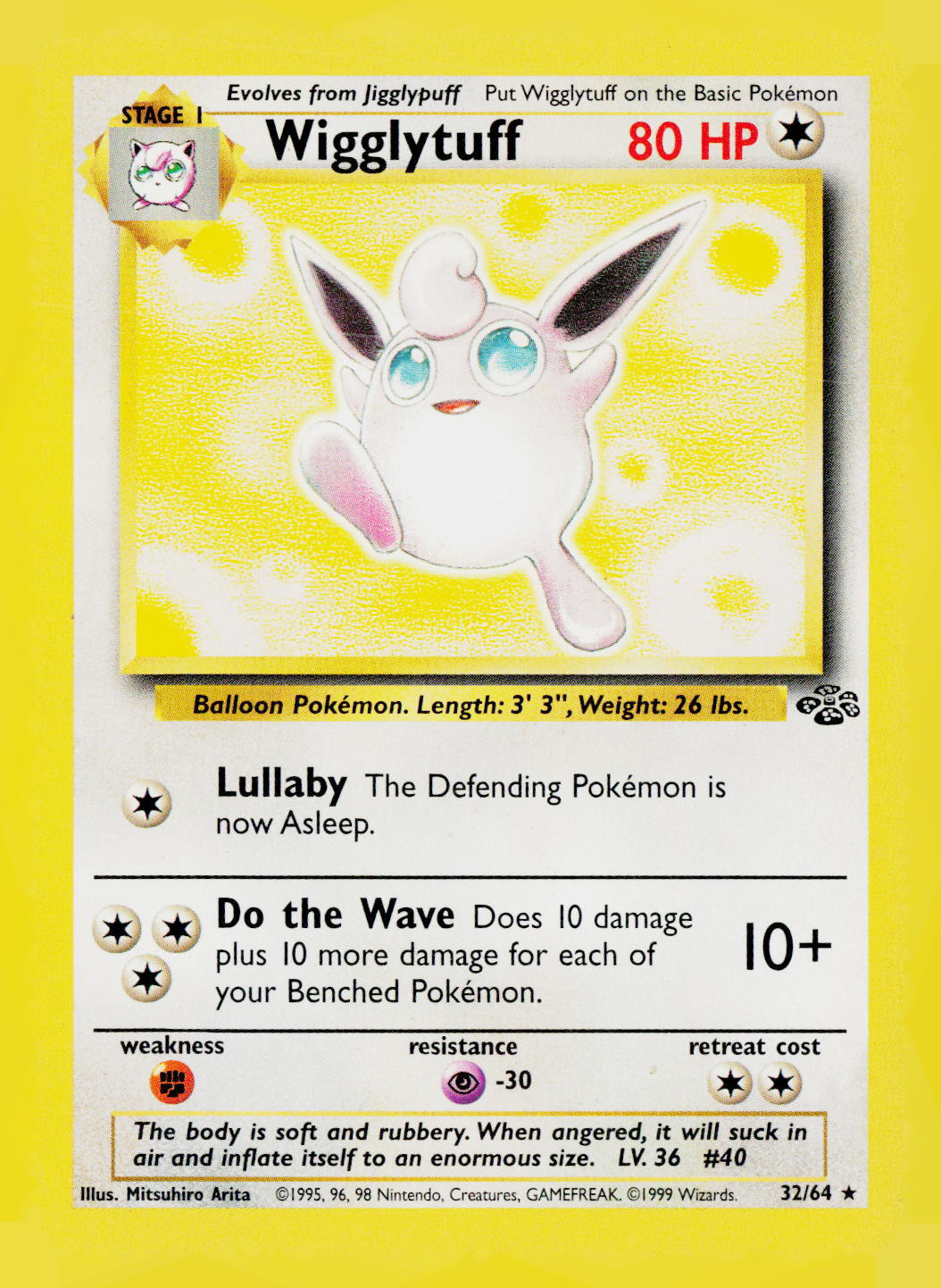 Wigglytuff (32) Unlimited Jungle 32/64 MP