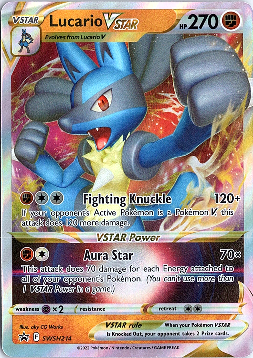 Lucario VSTAR Promo SWSH: Sword & Shield Promo Cards SWSH214 NM