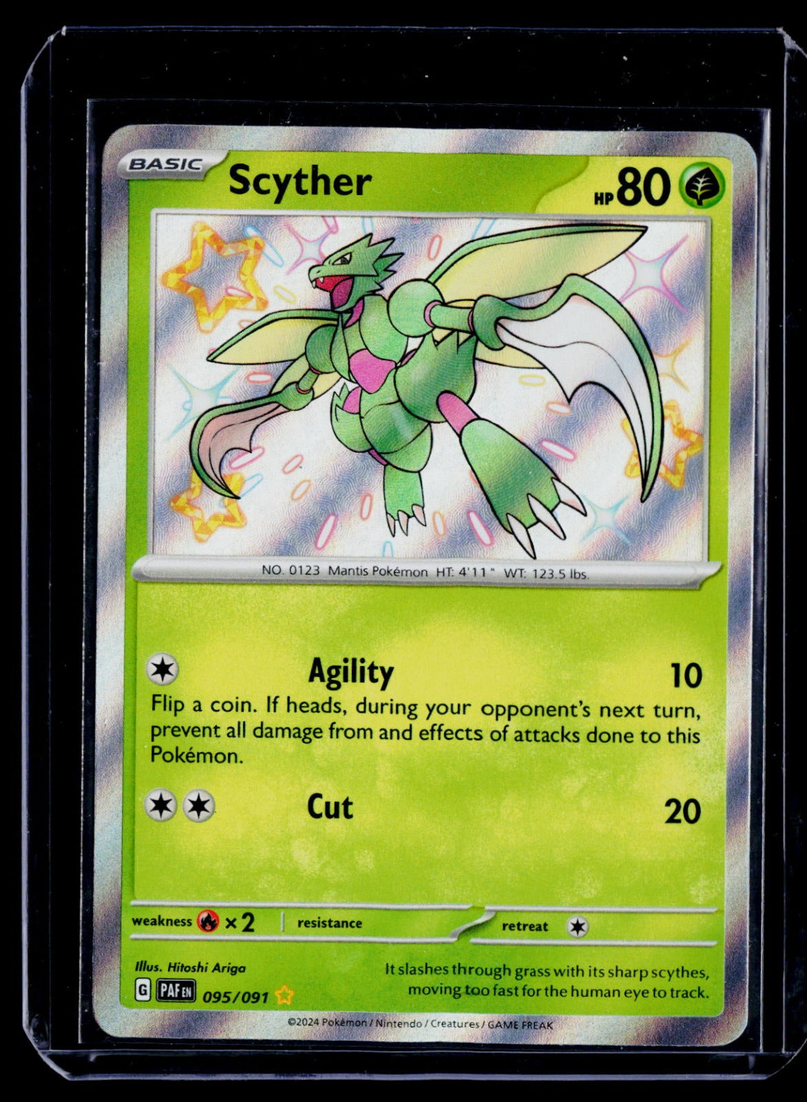 Scyther Holo SV: Paldean Fates 095/091 NM
