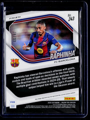 Raphinha Panini Prizm FIFA - Teal Ice Prizms 243 NM