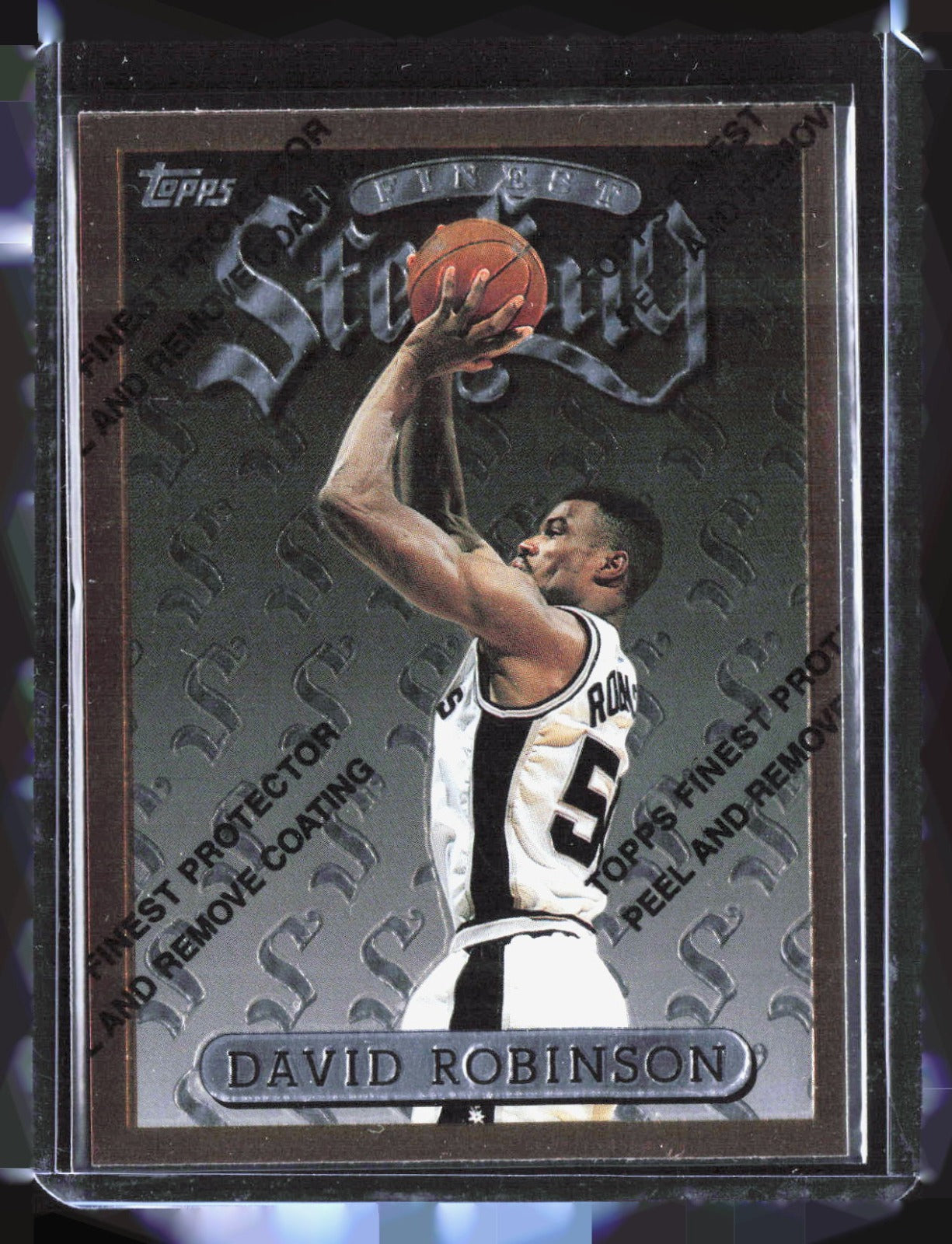 1996-97 Finest David Robinson 60 Basketball San Antonio Spurs
