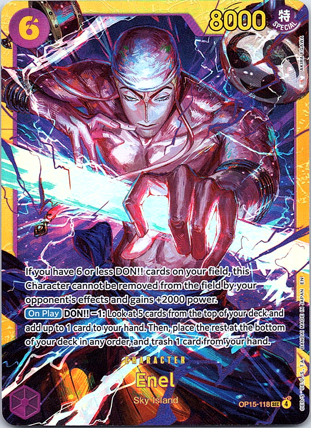 Enel () SEC Adventure on Kami's Island OP15-118 NM