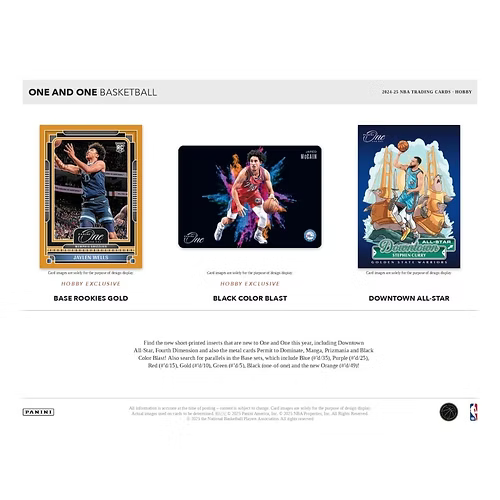 2024-25 NBA Panini One & One Basketball Hobby Box