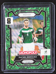 2026 Panini Prizm Monopoly FIFA WC Four CornersGreen Wave Prizms Rafael Márquez