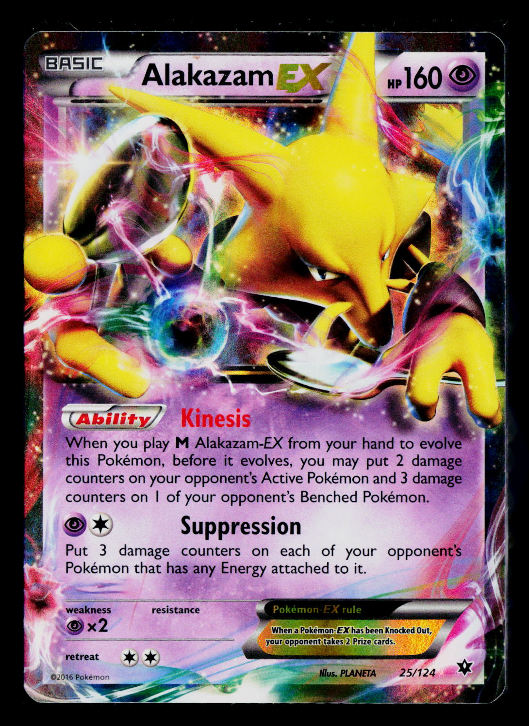 Alakazam EX Holo XY - Fates Collide 25/124 NM