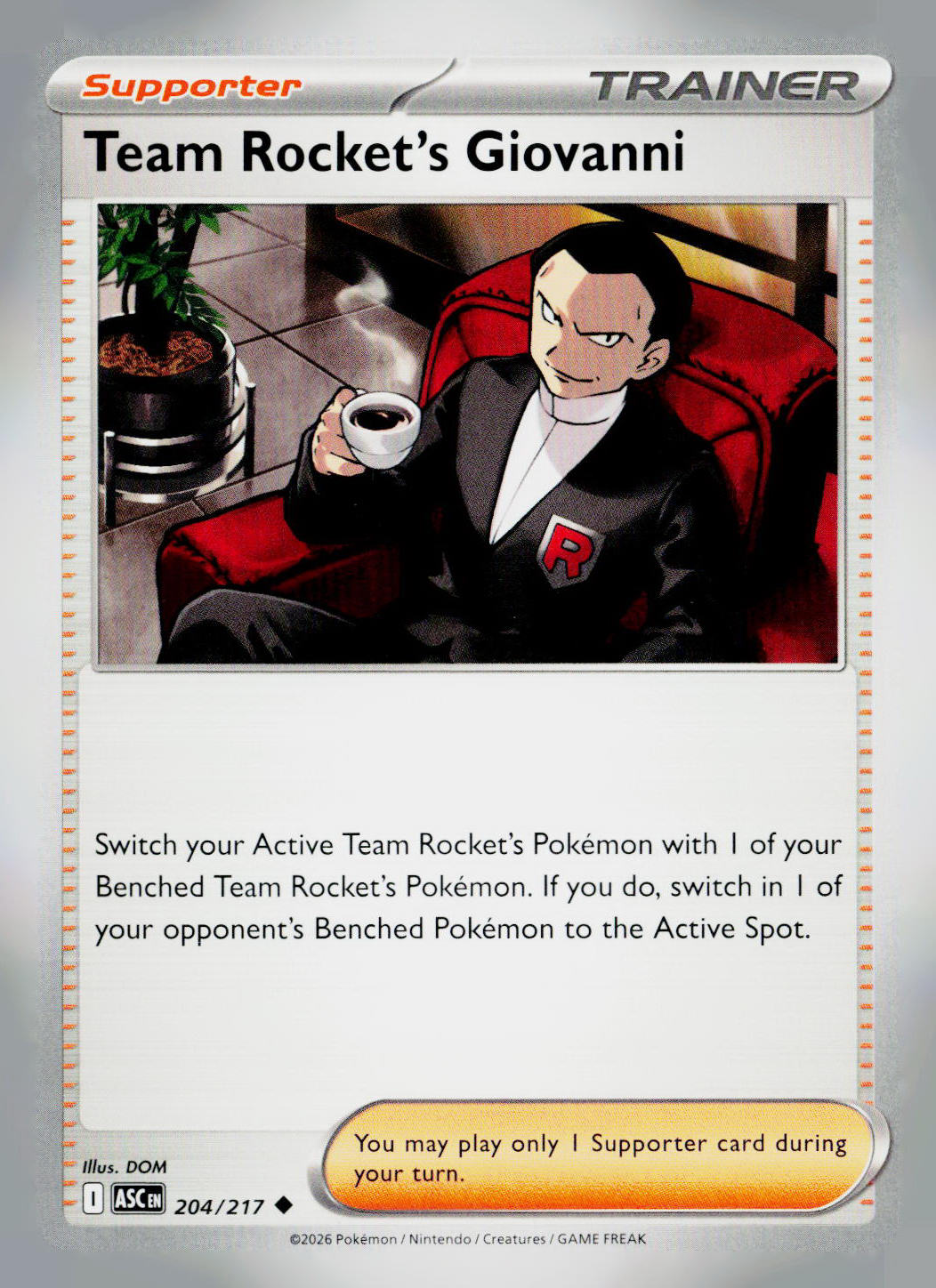 Team Rocket's Giovanni ASC NM