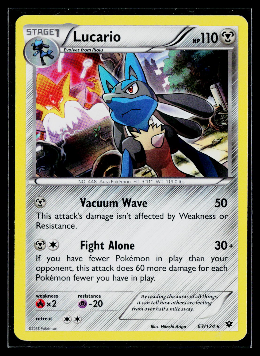 Lucario (63) XY - Fates Collide 63/124 NM