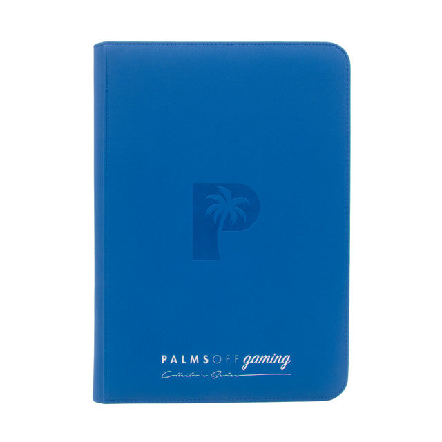 Palms Off Collector's Series 9 Pocket Zip Trading Card Binder - BLUE