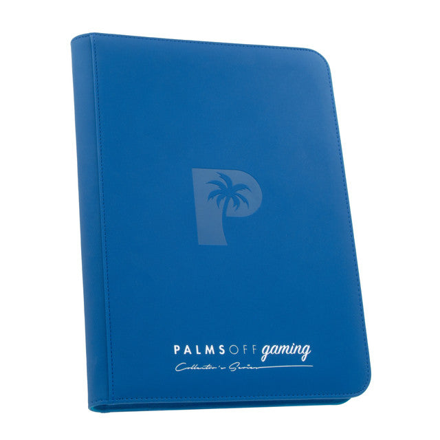 Palms Off Collector's Series 9 Pocket Zip Trading Card Binder - BLUE