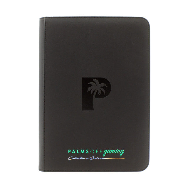 Palms Off Collector's Series 9 Pocket Zip Trading Card Binder - BLACK