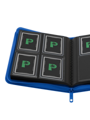 Collector's Series Top Loader Zip Binder - 4 Pocket - Blue