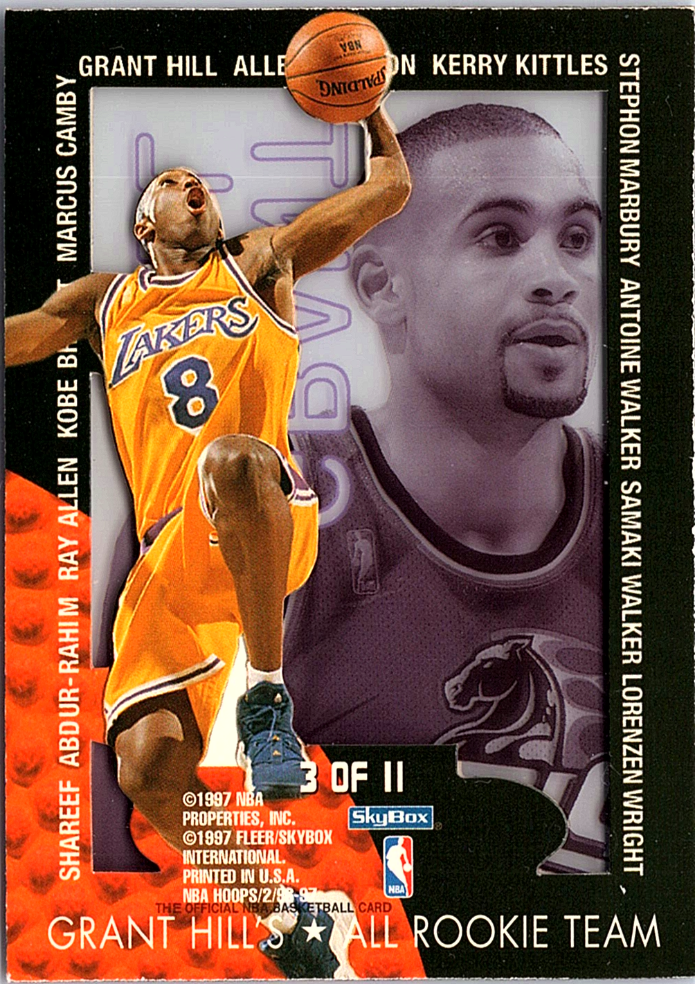 Kobe Bryant Hoops - Grant's All-Rookies 3 LP (Back)