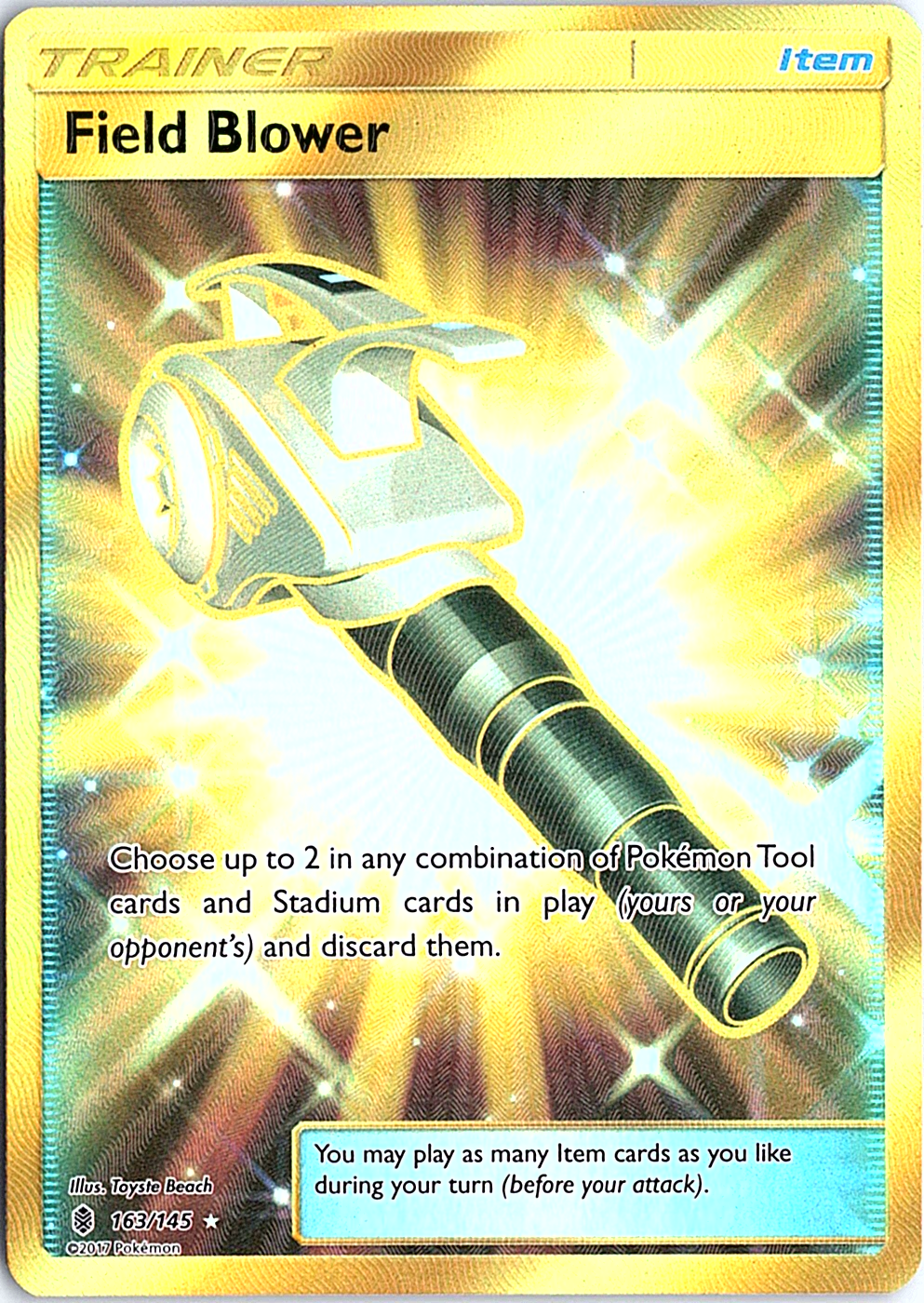 Field Blower (Secret) Secret Rare SM - Guardians Rising 163/145 NM