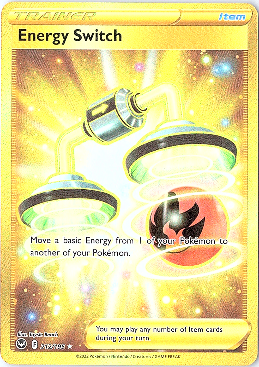 Energy Switch (Secret) Secret Rare SWSH12: Silver Tempest 212/195 NM