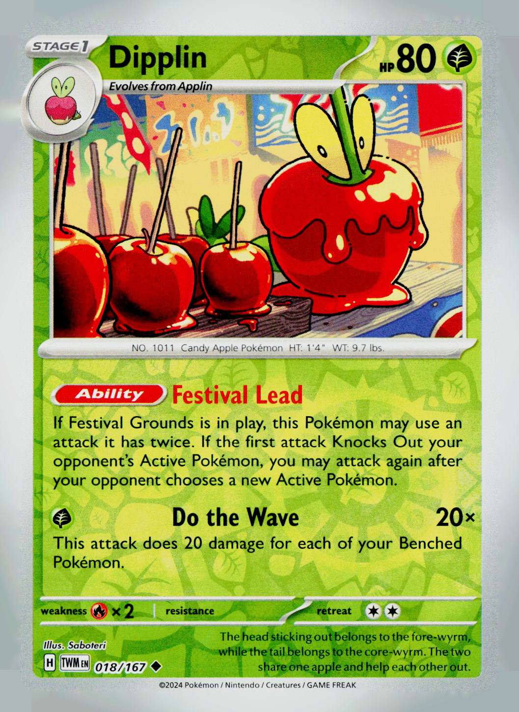 Dipplin TWM 018/167 Reverse Holo NM
