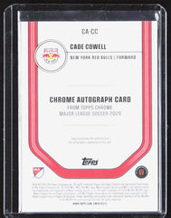 2026 Topps Chrome MLS - Chrome Autographs Aqua Wave Refractor Cade Cowell /199