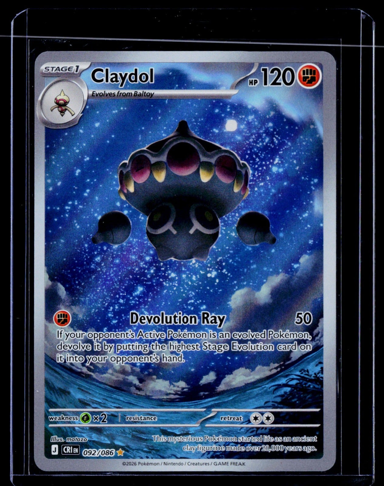 Claydol Holo ME04: Chaos Rising 092/086 NM