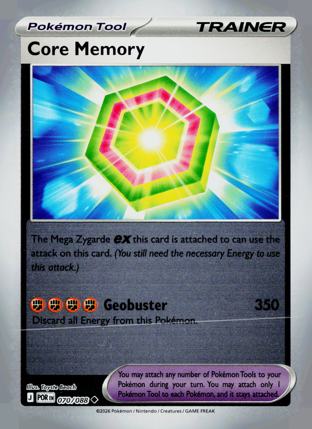Core Memory POR 070/088 Reverse Holo NM