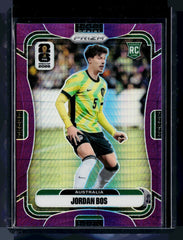 Jordan Bos Panini Prizm FIFA World Cup - Purple Hyper Prizms 143 NM