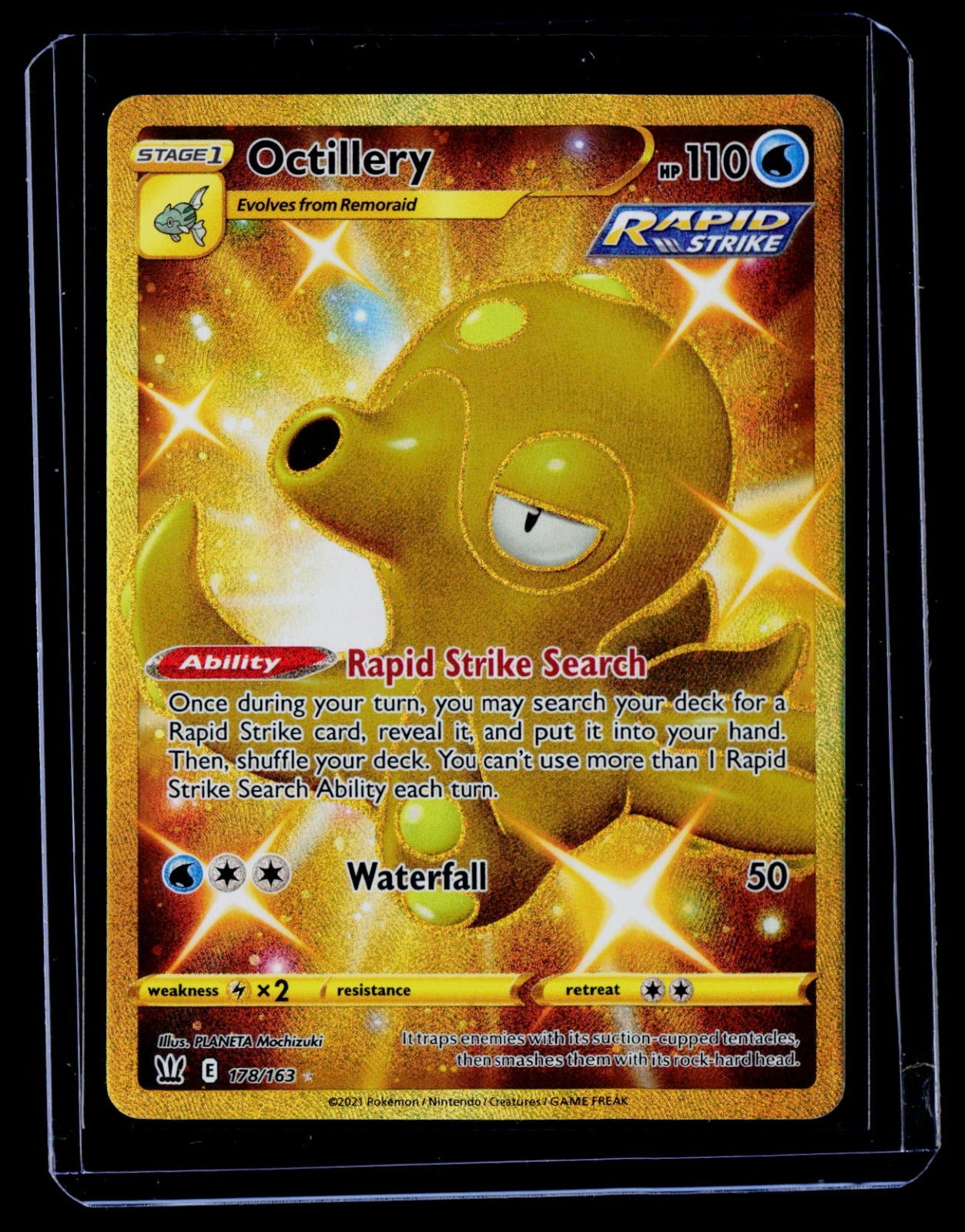 Octillery (Secret) Holo SWSH05: Battle Styles 178/163 NM
