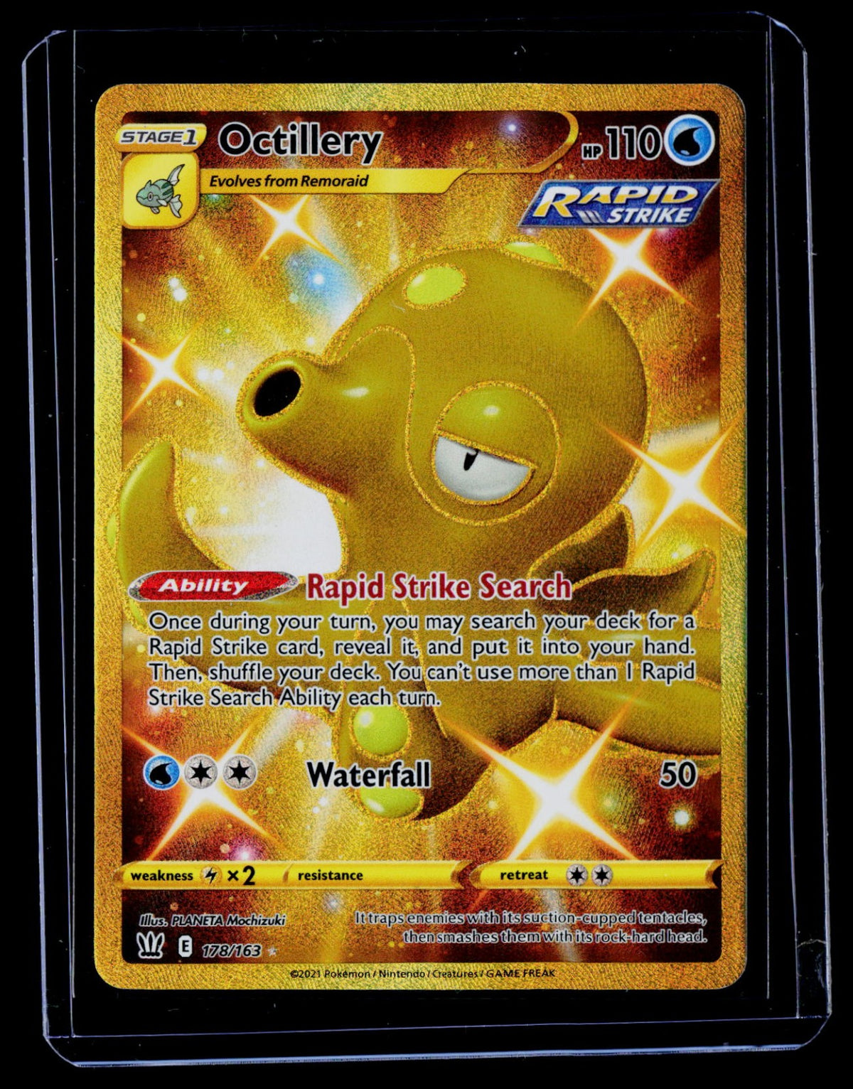 Octillery (Secret) Holo SWSH05: Battle Styles 178/163 NM