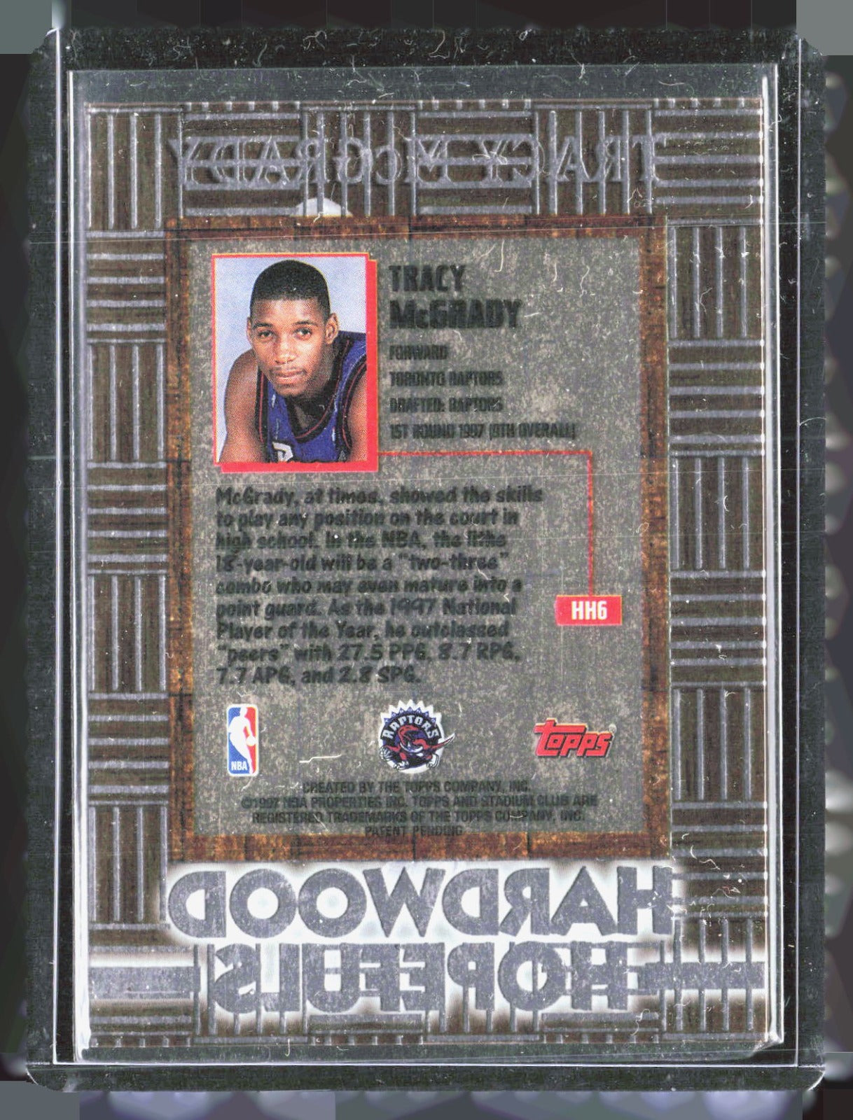 1997-98 Stadium Club - Hardwood Hopefuls Tracy McGrady HH6 Basketball Toronto