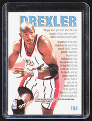 1997-98 SkyBox Z-Force Clyde Drexler 194 Basketball Houston Rockets (Back)