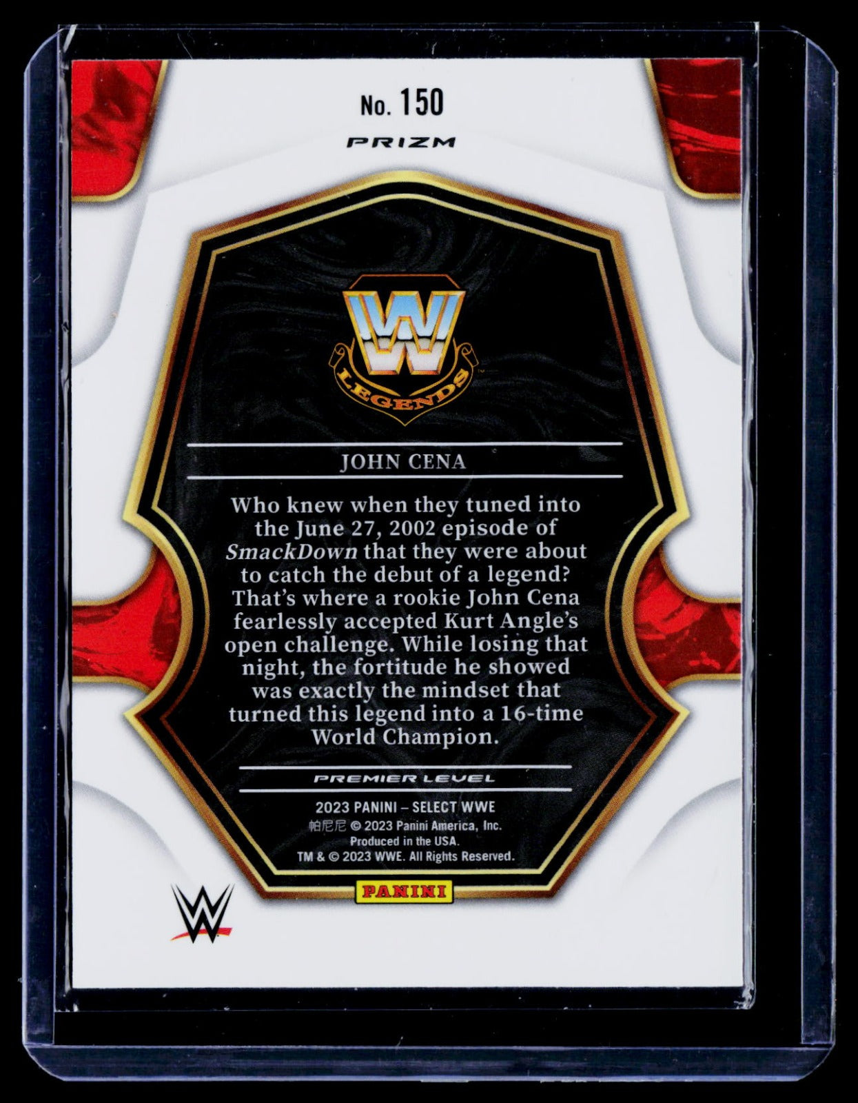 2023 Select John Cena Purple Green White 150
