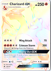 Charizard GX (Secret) Rainbow Rare SM - Burning Shadows 150/147 DMG