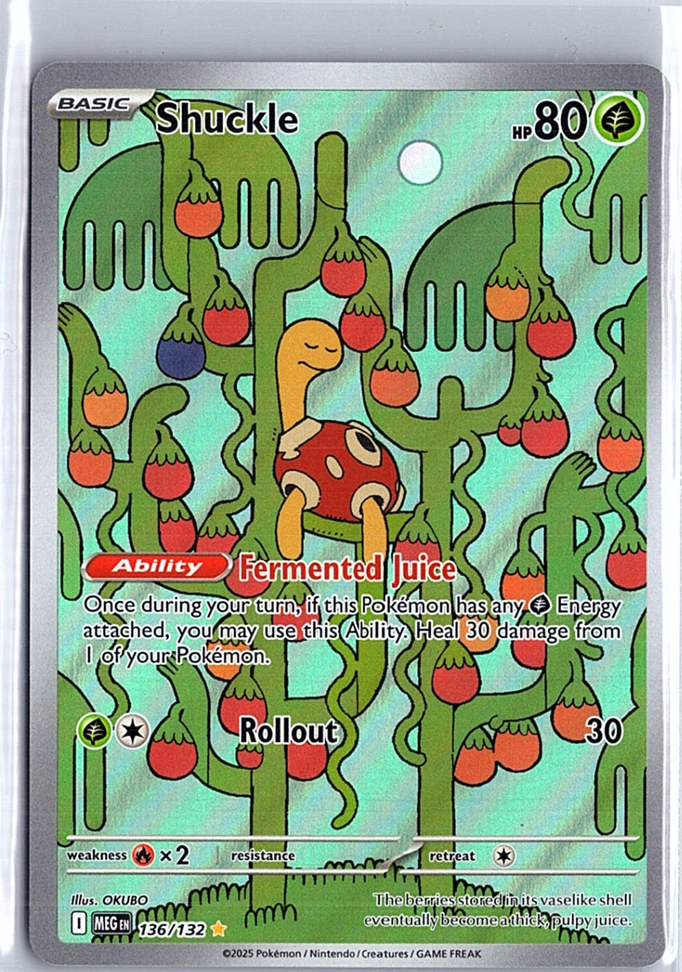 Shuckle Illustration Rare ME01: Mega Evolution 136/132 NM