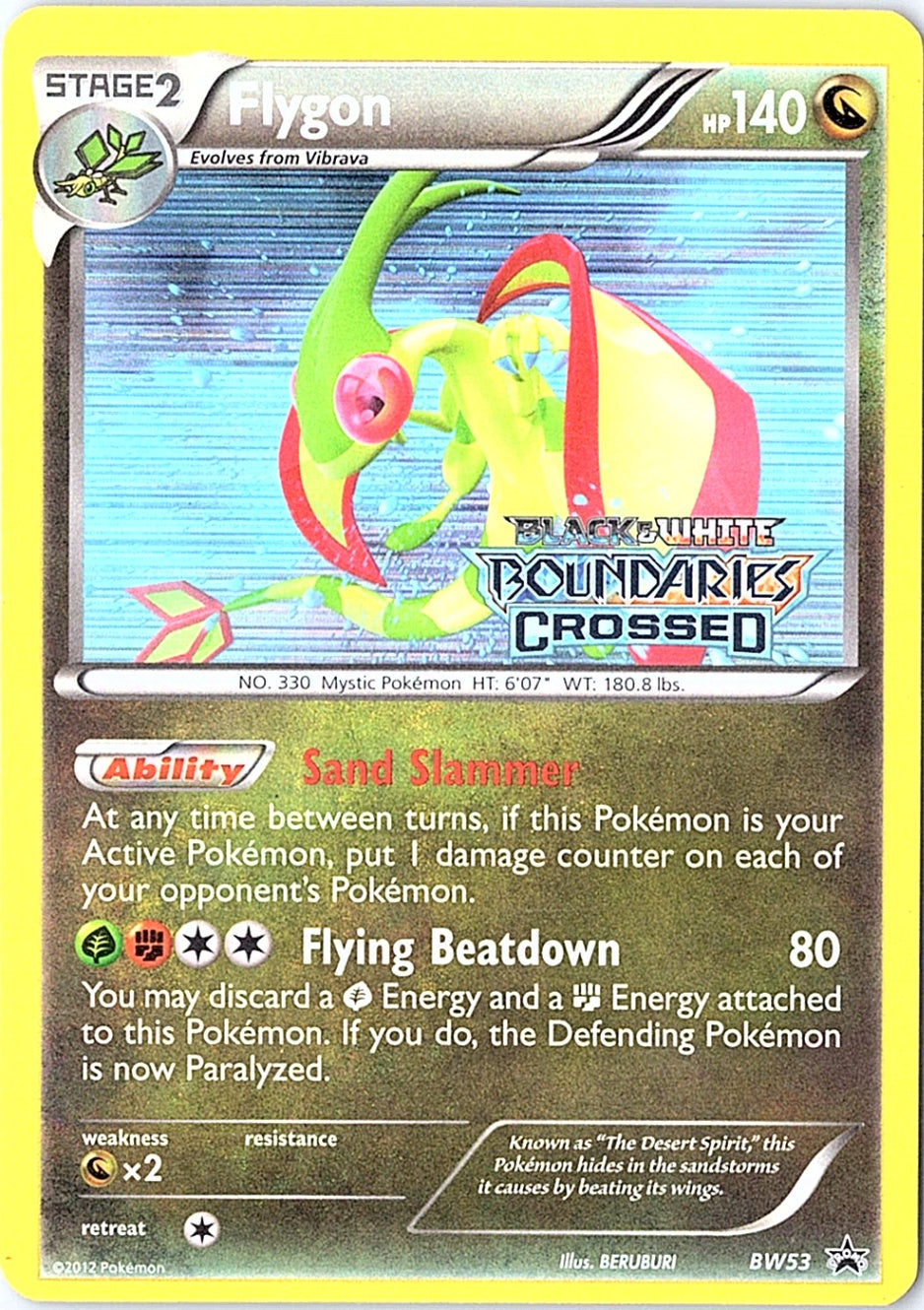 Flygon -  (Prerelease) [Staff] Promo Black and White Promos BW53 NM