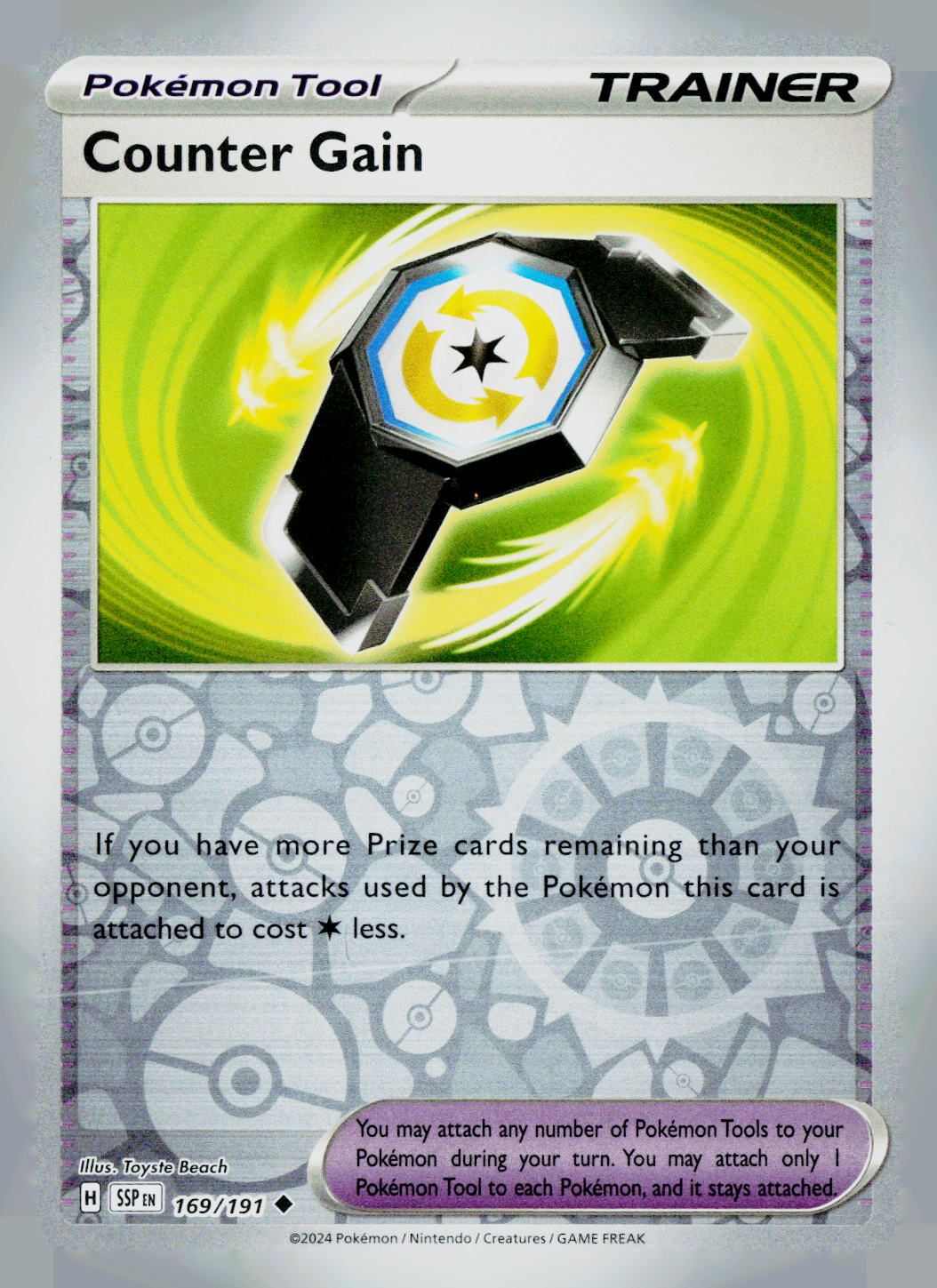 Counter Gain SSP 169/191 Reverse Holo NM