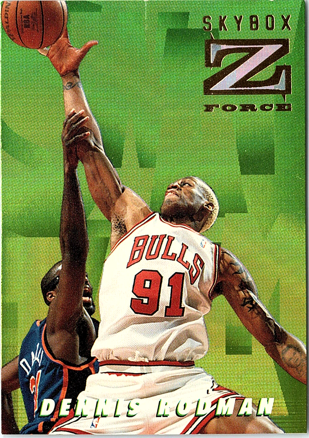 1996-97 SkyBox Z-Force - Swat Team Dennis Rodman ST8 Chicago Bulls