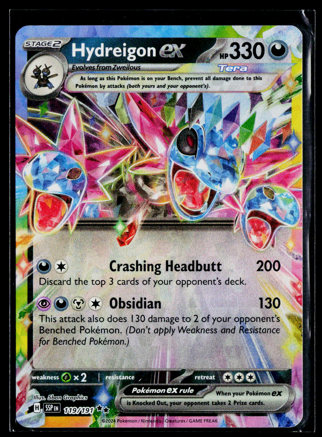 Hydreigon ex SSP 119/191 Holo NM