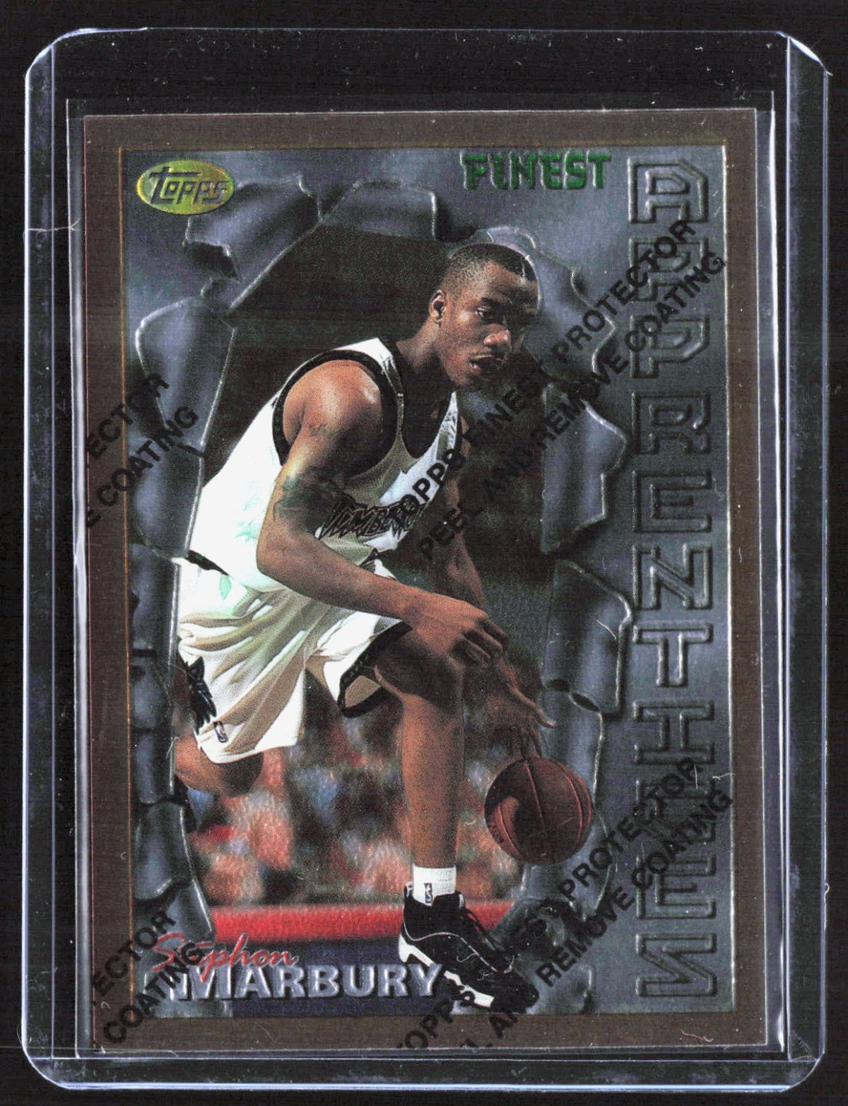 1996-97 Finest Stephon Marbury 62 Basketball Minnesota Timberwolves