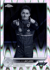 Charles Leclerc Topps Chrome Formula 1 - Black & White RayWave 25 NM