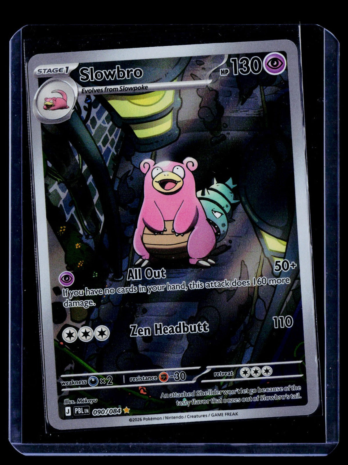 Slowbro Holo ME05: Pitch Black 090/084 NM